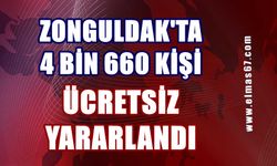 Zonguldak’ta 4 bin 660 kişi ücretsiz faydalandı