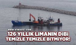 126 yıllık limanın dibi temizle temizle bitmiyor!