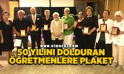 Zonguldak'ta 50 yılını dolduran öğretmenlere plaket verildi