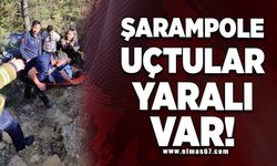 Şarampole uçtular yaralı var