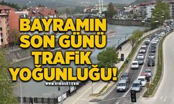 Zonguldak'ta bayramın son günü trafik yoğunluğu