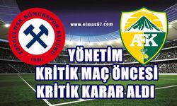 Zonguldak Kömürspor yönetimi Adıyaman maçı için kritik karar aldı