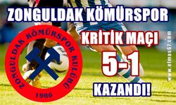 Zonguldak Kömürspor kritik maçı 5-1 kazandı!