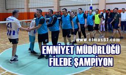 Emniyet Müdürlüğü filede şampiyon oldu