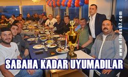 Şampiyon Filyos Ateşspor sabaha kadar eğlendi