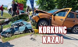 Korkunç kaza! 1'i ağır, 2 yaralı