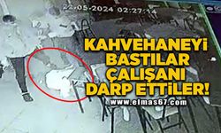 Kahvehaneyi bastılar, çalışanı darp ettiler