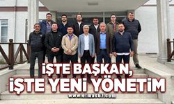 İşte başkan, işte yeni yönetim