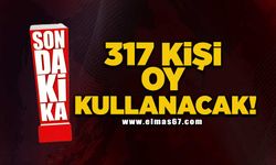 317 kişi oy kullanacak!