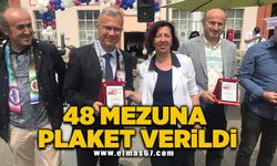 48 mezuna plaket verildi