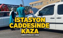 İstasyon caddesinde kaza!