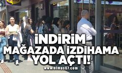 İndirim, mağazada izdihama yol açtı!