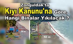 Zonguldak'ta kıyı kanunu'na göre,hangi binalar yıkılacak?