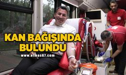 Özcan Ulupınar, festivalde kan bağışında bulundu