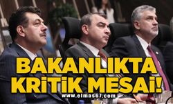 Bakanlıkta kritik mesai