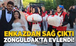 Enkazdan sağ çıktı Zonguldak'ta evlendi!