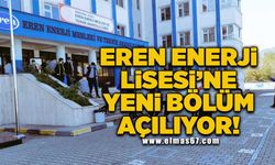 Enerji Enerji Lisesi’ne yeni bölüm açılıyor