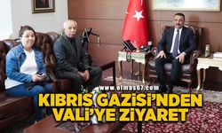 Kıbrıs Gazisi Mustafa Tanoba’dan Vali’ye ziyaret