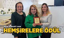 Meslekte 30 yılını dolduran hemşirelere plaket