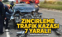 Zincirleme trafik kazası 7 yaralı