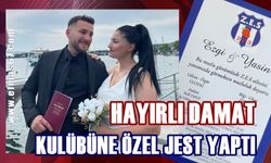 Hayırlı damat: Futbol oynadığı kulübüne öyle jest yaptı ki!