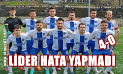 Lider hata yapmadı: 4 gollü galibiyet!