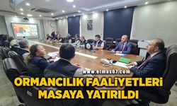 Ormancılık faaliyetleri masaya yatırıldı