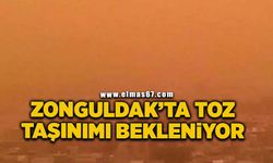 Zonguldak’ta toz taşınımı bekleniyor