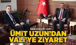 Ümit Uzun’dan Vali Osman Hacıbektaşoğlu’na ziyaret