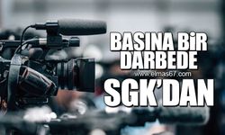 Basına bir darbede SGK'dan