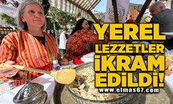 Yerel lezzetler ikram edildi