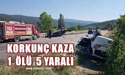 Korkunç kaza: 1 ölü, 5 yaralı