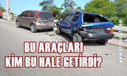 Bu araçları kim bu hale getirdi? Vurup kaçtılar!