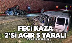 Feci kaza 2'si ağır 5 yaralı