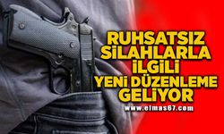 Ruhsatsız silahlarla ilgili yeni düzenleme geliyor!