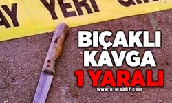 Bıçaklı Kavga 1 yaralı!