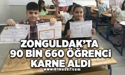 Zonguldak’ta 90 bin 660 Öğrenci karne aldı