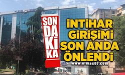 İntihar girişimi son anda önlendi!