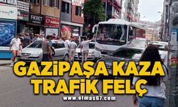 Gazipaşa'da kaza trafik felç