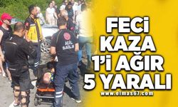 Feci kaza 1'i ağır 5 yaralı