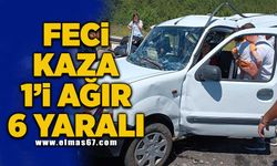 Feci kaza 1'i ağır 6 yaralı