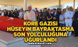 Kore Gazisi Hüseyin Bayraktasma son yolculuğuna uğurlandı