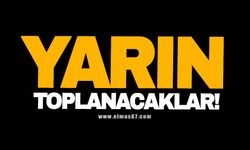 Yarın toplanacaklar!