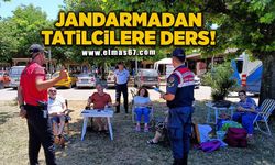 Jandarmadan tatilcilere çevre dersi!