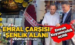 Emral Çarşısı şenlik alanı… Emrah Kuyumculuk açıldı