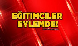 Eğitimciler bir günlük iş bırakma eylemi yapıyorlar