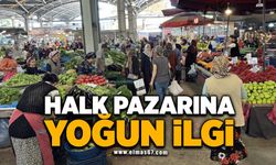 Halk pazarına yoğun ilgi