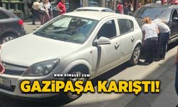 Gazipaşa’da iki otomobil çarpıştı