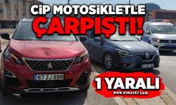 Cip motosiklet ile çarpıştı: 1 yaralı