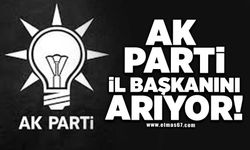 Ak Parti il başkanını arıyor!